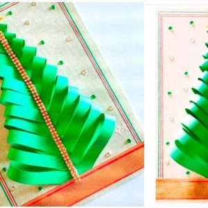 Christmas Greeting Card Making At Home | DIY  | Greeting Card Making | Paper Craft