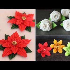 Beautiful Paper Flower Making | DIY | Paper Crafts | Home Decor Ideas | Paper Flower