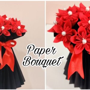 Flower Bouquet Making With Paper | Flower Bouquet Wrapping | DIY | Paper Craft
