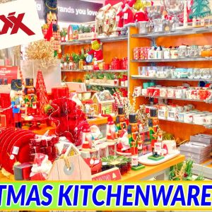 NEW TJ MAXX CHRISTMAS THEMED KITCHEN DECOR ACCESSORIES TOUR WITH $