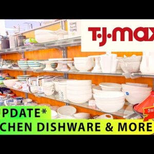 NEW TJ MAXX KITCHENWARE Dishware Tableware Plates Cups GLASSWARE Walkthrough