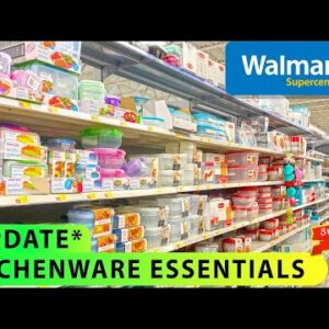 NEW WALMART UPDATE WITH KITCHENWARE ESSENTIALS CONTAINERS KITCHEN TOOLS JARS TABLECLOTH