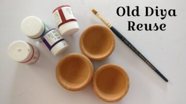 Hoe To Reuse Old Diya | Best Diya Decoration Ideas | diy | Best Out Of Waste